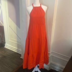 STEVEN MADDEN Briella Halter Cotton Midi